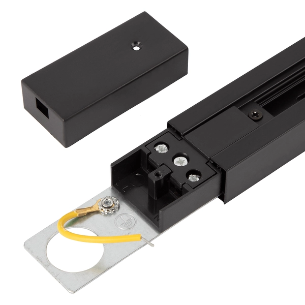 Jednofazowa prowadnica 2m do systemu szynowego Track Light ML0706 czarna