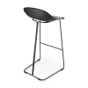 Kuchenny barowy hoker CARO BAR czarny MH-007H-BB metalowy
