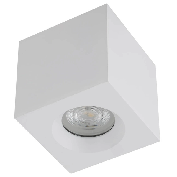 Nasufitowa punktowa lampa Parana 10719 IP44 do sypialni kwadratowa biała