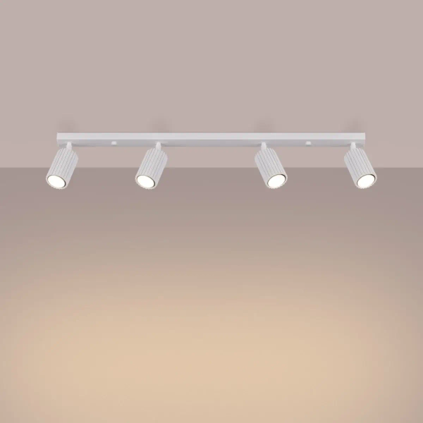 Sufitowa lampa na listwie KARBON SL.1546 tubki z regulacją białe