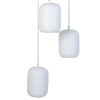 Potrójna wisząca lampa Olo 3 41408 regulowane kule nad wyspę białe