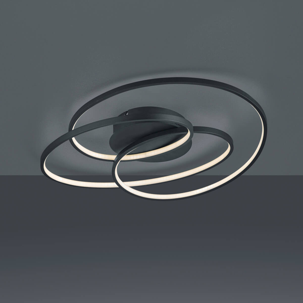 Ledowa lampa sufitowa GALE 673916032 38,5W 3000K spirala czarny