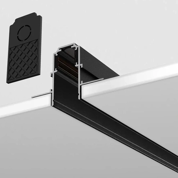 Wpustowa szyna magnetyczna do płyt Exility TRX034-421B 1m czarna