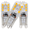 Żarówki LED 306784 Polux G9 2,5W 3000K 180lm biała ciepła trójpak