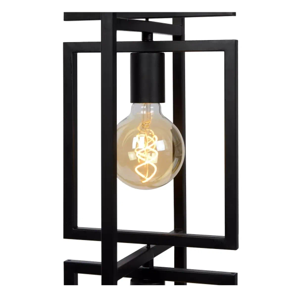 Podłogowa lampa loftowa Luuk 00726/03/30 metalowa z włącznikiem czarna