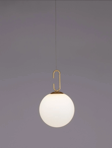 Lampa wisząca YARA LE42733 LED 10,64W biała kula zwis złoty