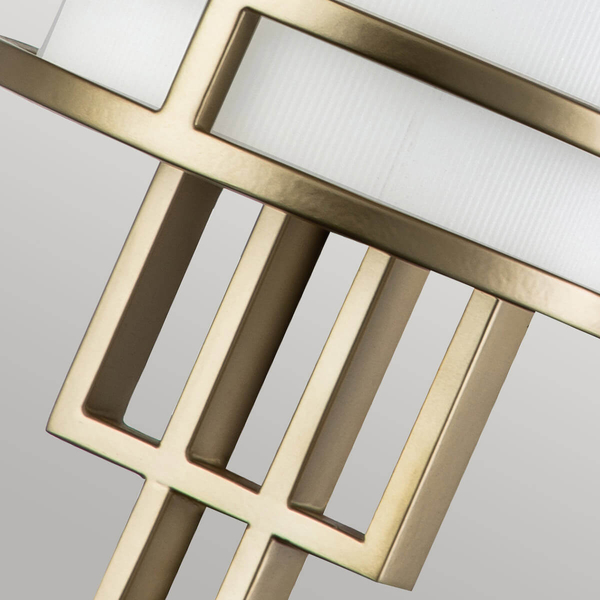 Lampa ścienna metalowa Fusion FE-FUSION1-PNBR Feiss Art. Deco mosiądz beżowy