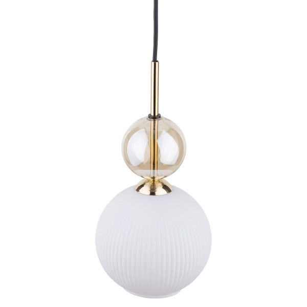 Lampa wisząca nad stołem Sophia Cognac 11590 kule biały złoty