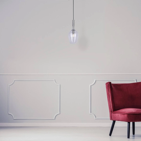 Lampa wisząca TANGO ML6163 szklana OPRAWA zwis podłużny przezroczysty