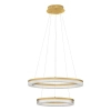 Metalowa lampa wisząca LANTELVO LE45393 LED 47W 2700-4000K ringi złote