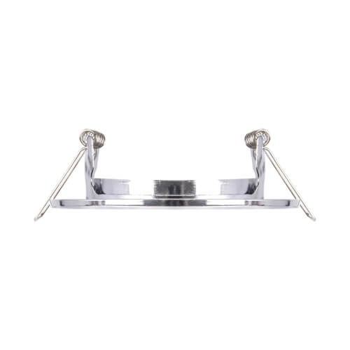 Okrągła LAMPA podtynkowa KAJKA C 03751 Ideus metalowa OPRAWA wpuszczana oczko chrom