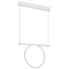 LAMPA wisząca LOOP ML520 Milagro metalowa OPRAWA zwis LED 20W 3000K listwa sufitowa pierścień ring biały