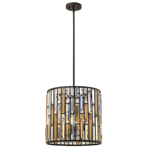 LAMPA wisząca GEMMA HK-GEMMA-P-B-VBZ Elstead HINKLEY glamour OPRAWA kryształowa brąz bursztynowa przezroczysta