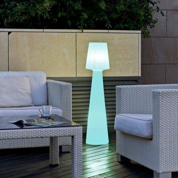 Ogrodowa lampa podłogowa Lola LUMLL110OFNW King Home IP65 dekoracyjna biała