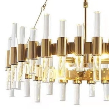 Wisząca lampa jadalniana CGLICHT60 tuby nad stół mosiądz