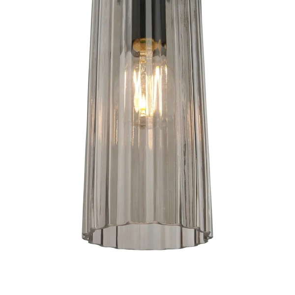 Szklana lampa wisząca Miella 2412523047 do jadalni przydymiony