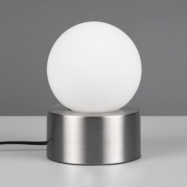 Sypialniana lampka stołowa Countess R59051007 RL Light bańka nikiel biały