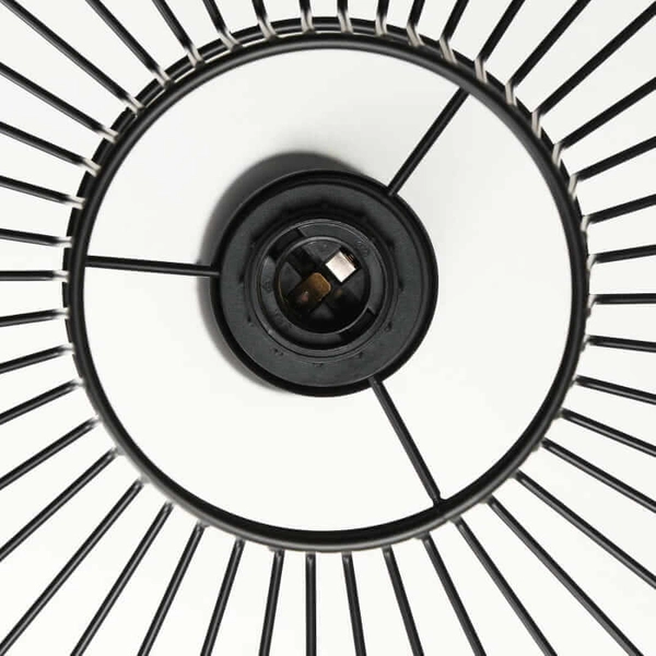 Zawieszana lampa Petti ABR-PETTI-70 Abruzzo falowana druciana czarna