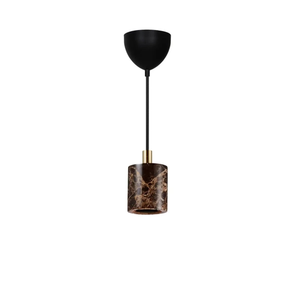 Wisząca lampa marmurowa Siv 45883018 do salonu brązowa