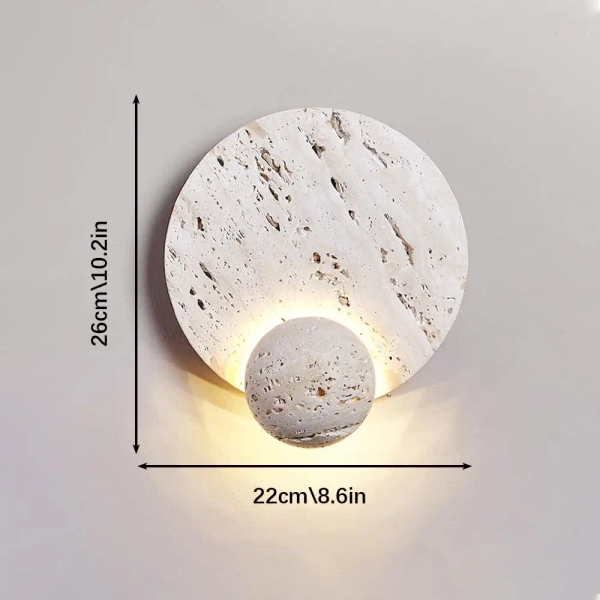 Ledowy kamienny kinkiet Travertino CGTRAVERTIN LED 4W 3000–6000K trawertyn