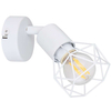 Industrialna LAMPA ścienna XARA I 54802W-1 Globo druciana OPRAWA metalowy kinkiet biały