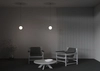 Zwisowa lampa ball Luna P039PL-5W4K-10INS-B Maytoni LED 5W 4000K biała czarna