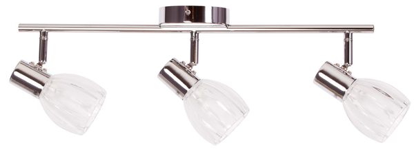 Lampa sufitowa Embo K-8001/3 listwa z reflektorkami chrom