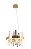LAMPA wisząca PRINCE P0420 Maxlight kryształowa OPRAWA crystal LED 21W 3200K glamour złota