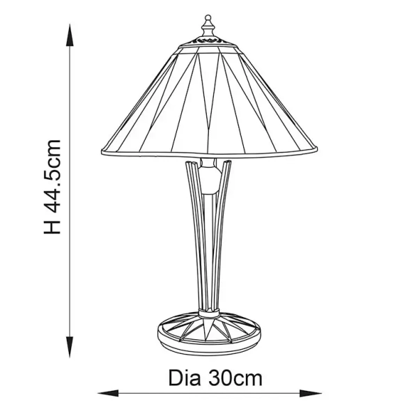 Nocna lampka szklana Dark star 70367 witrażowa tiffany brązowa kolorowa