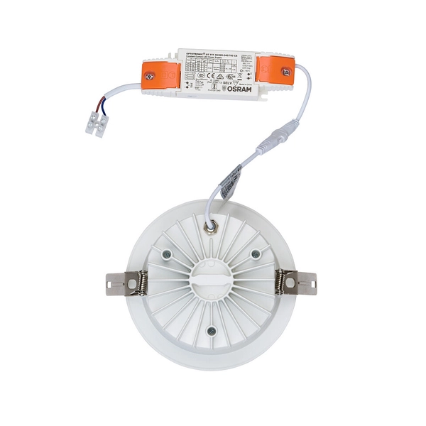 Sufitowa LAMPA wpust KEA 8770 Nowodvorski okrągła OPRAWA metalowa LED 30W 4000K do łazienki IP44 biała