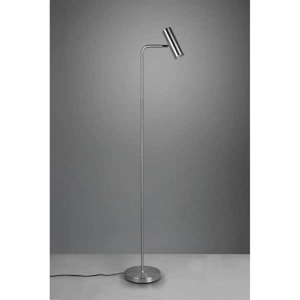 Regulowana lampa MARLEY 412400107 nikiel tuba z włącznikiem 151cm