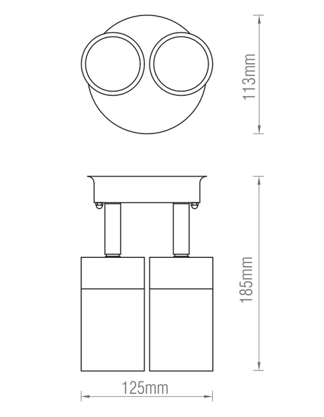 Kinkiet reflektorki Palin 75437 Saxby ściemniacz IP44 czarny