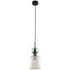 Nowoczesna wisząca lampa Sophia Green 11146 żebrowana zielona
