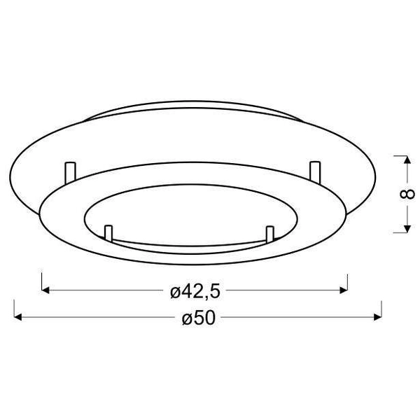 Sufitowa LAMPA okrągła MERLE 98-66220 Candellux plafon OPRAWA metalowa LED 24W 3000K ring pierścień biała