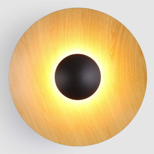 Kinkiet naścienny Retro ABR-KO12W-WOOD LED 12W 2700K drewniany czarny