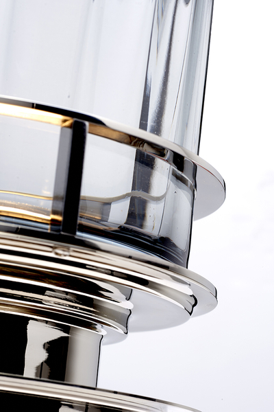 Lampa do salonu QN-ARNO-SMOKE-PN przydymiona srebrna