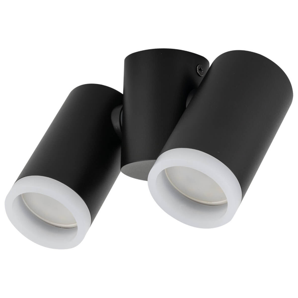 Nasufitowa lampa do salonu Jet 4539 z regulacją sople rurki czarna