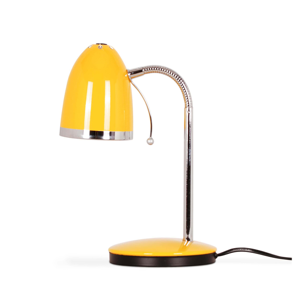 Żółta lampa stołowa Kajtek K-MT-200 do pokoju regulowana