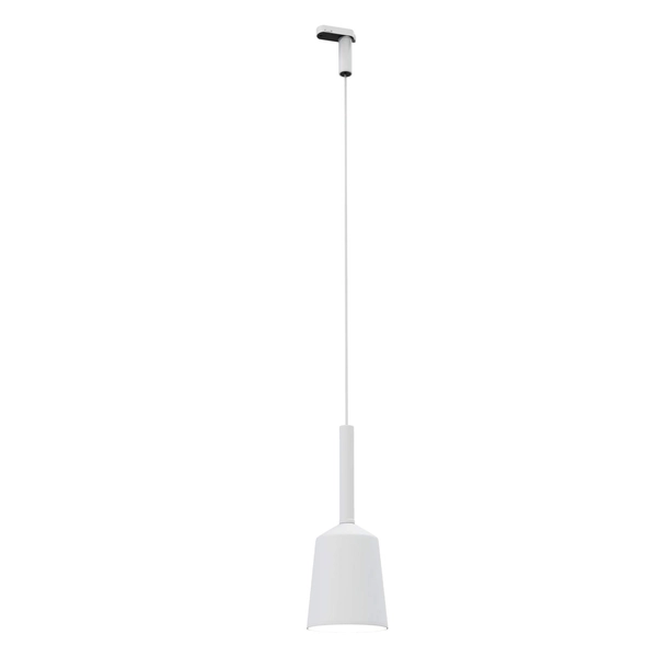 Trójfazowa lampa wisząca do systemu szynowego Tulipe S0017 nad wyspę biała