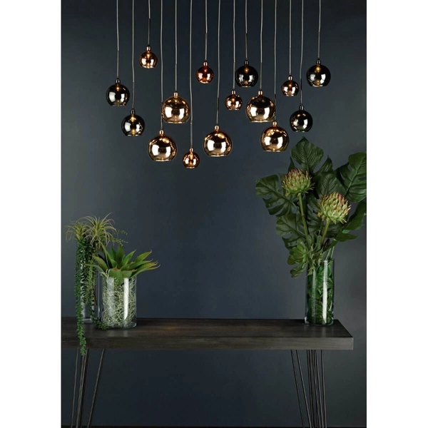 Jadalniana lampa wisząca Aurelia AUR6264 Dar Lighting chrom czarny brąz