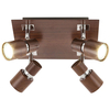 Plafon LAMPA sufitowa MERKUR 6008 Rabalux metalowa OPRAWA kwadratowa regulowane reflektorki wenge