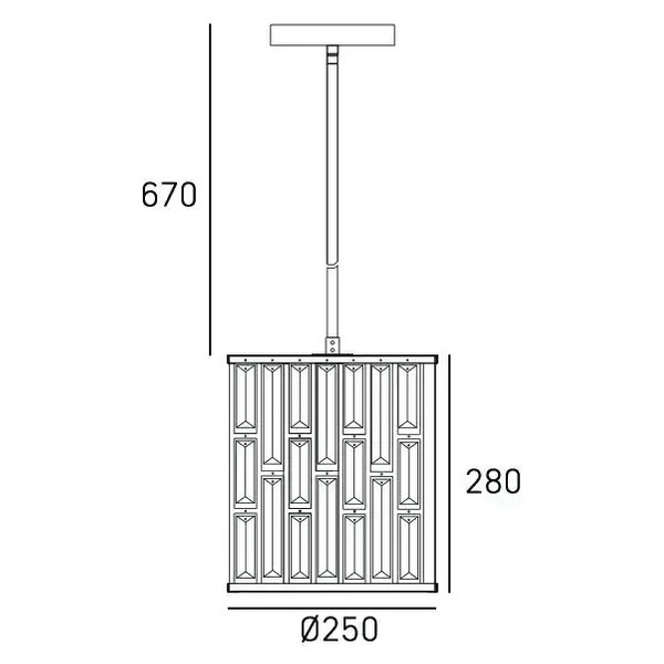 Kryształowa LAMPA wisząca KIEV P01110CP Cosmolight salonowy zwis crystal glamour szampański