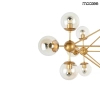 Lampa wisząca Astrifero MSE010100180 bursztynowa złotazłota