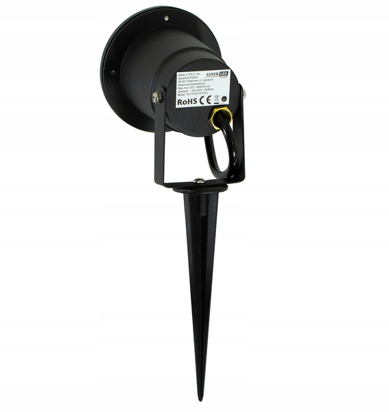 Reflektor ogrodowy Grassi 6792 SuperLED gruntowy IP65 czarny