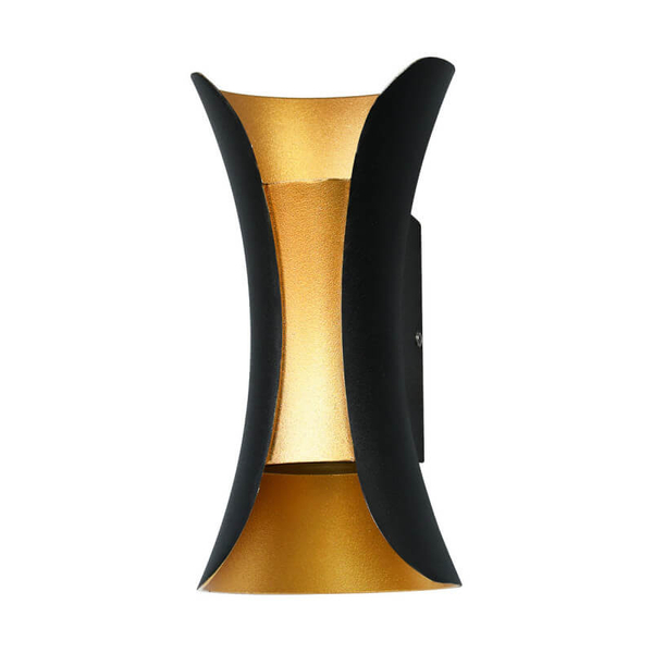 Ścienna lampa ogrodowa Dante LED 10W 4000K outdoor czarna złota