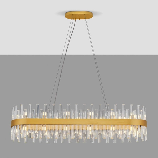 Wisząca lampa nad stół CHOLULA LE44724 crystals złota przezroczysta