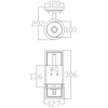 Ścienna lampa do łazienki Hendrik KL-HENDRIK1-BATH IP44 biała chrom