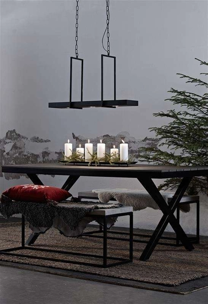 Rustykalna LAMPA belka TRAY 106124 Markslojd metalowa OPRAWA wisząca LED 9W 3000K zwis prostokątny biały