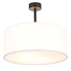 Sypialniana lampa sufitowa Rondo 4243 TK Lighting okrągła z tkaniny biała