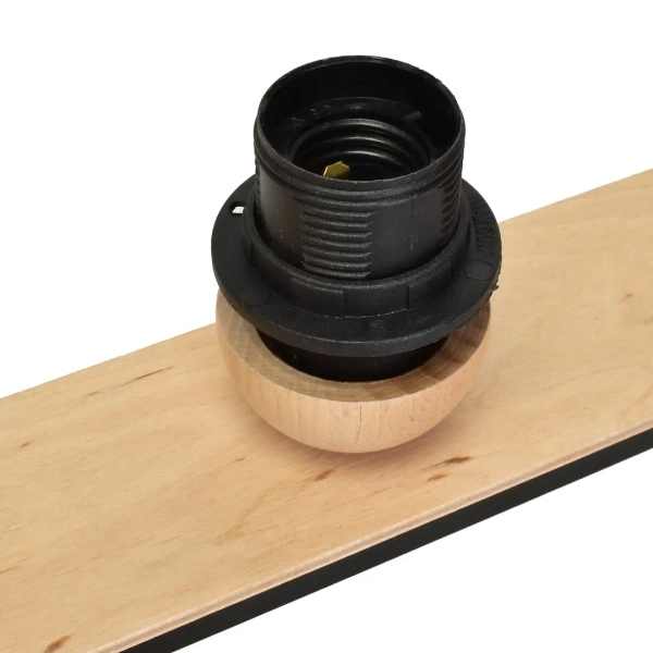 Potrójna lampa sufitowa DAMA BLACK MLP6560 do jadalni kula czarna